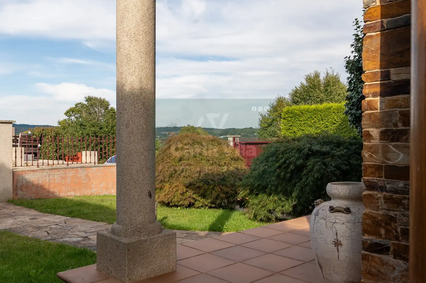 Terraza de Casa o chalet en venta en Lugo con Calefacción, Jardín privado y Parquet
