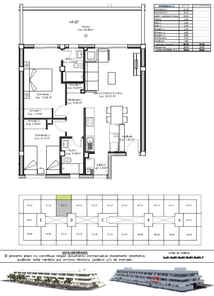 Flat for sale in Granadilla de Abona  with Air Conditioner, Terrace and Furnished