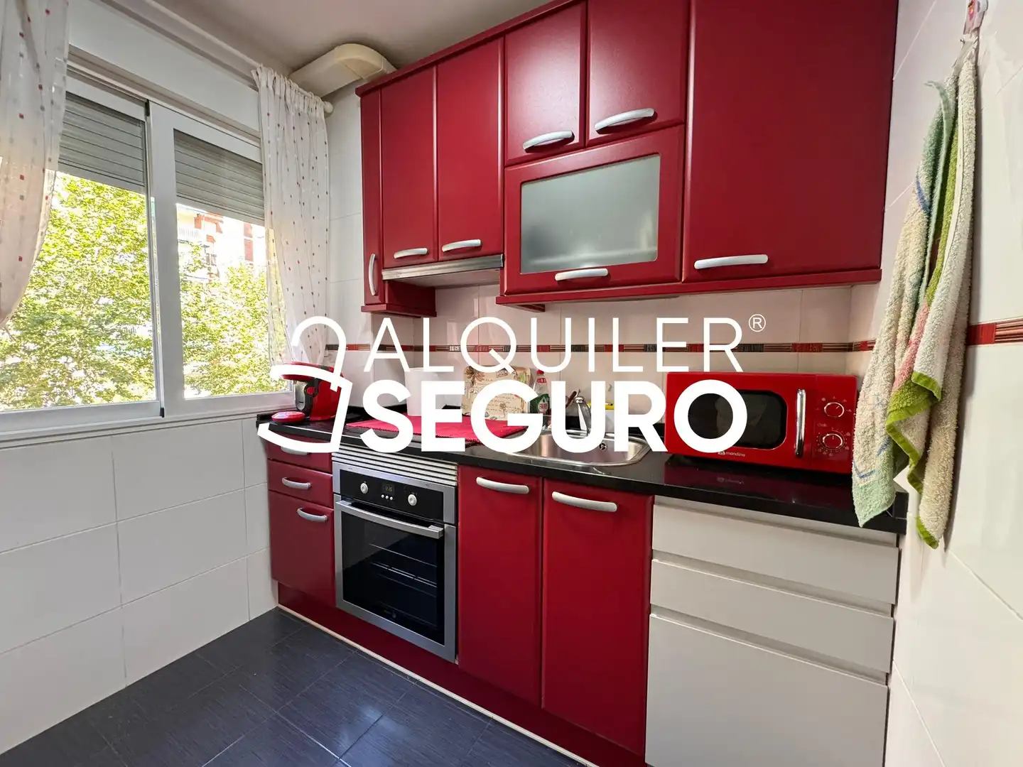 Küche von Wohnung zur Miete in Madrid mit Klimaanlage, Heizung und Möbliert
