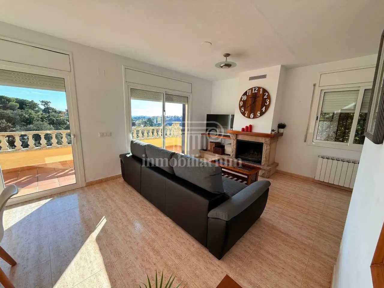 Sala d'estar de Casa o xalet en venda en Lloret de Mar amb Calefacció, Jardí privat i Terrassa