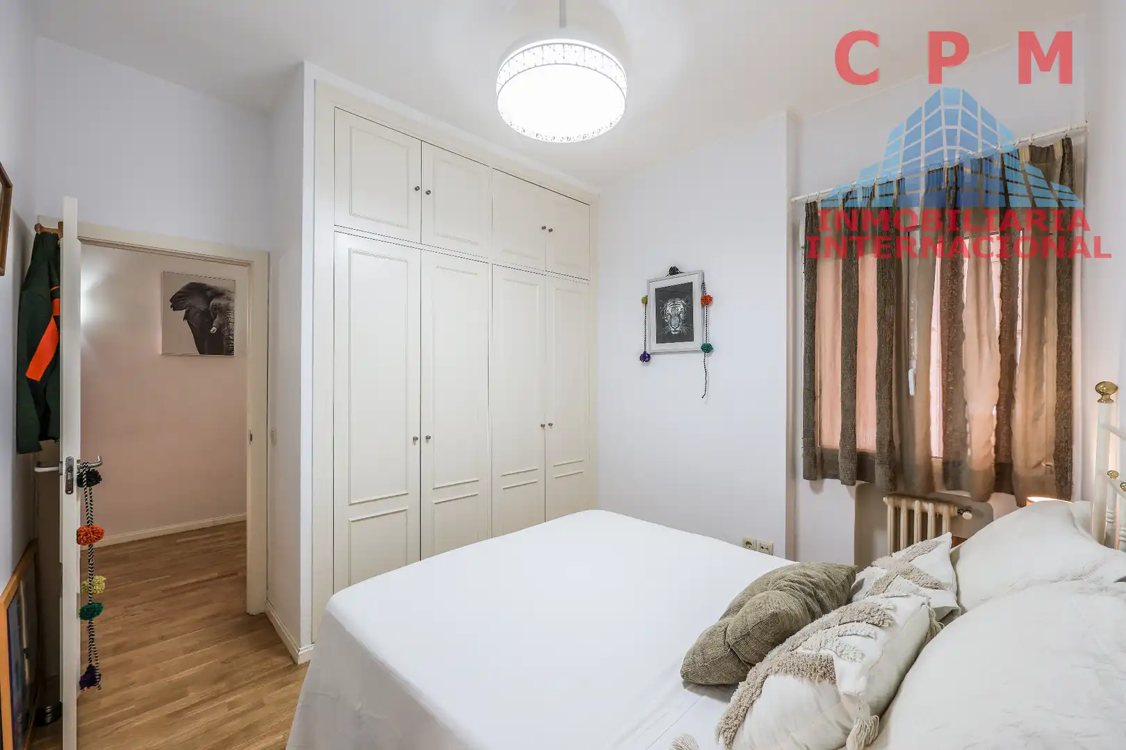 Schlafzimmer von Wohnung zur Miete in Madrid mit Klimaanlage, Heizung und Parkett