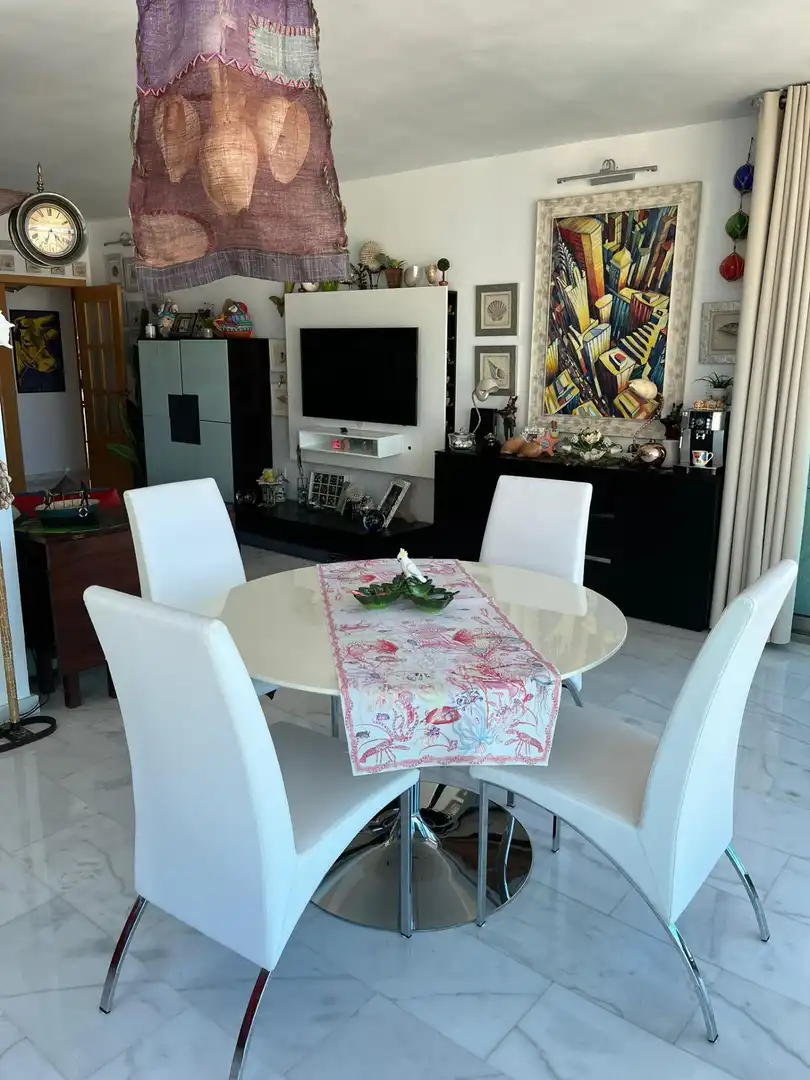 Comedor de Apartamento en venta en Benidorm con Jardín privado, Terraza y Trastero
