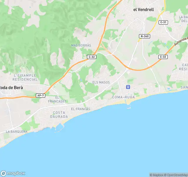 Vista exterior de Pis en venda en Roda de Berà