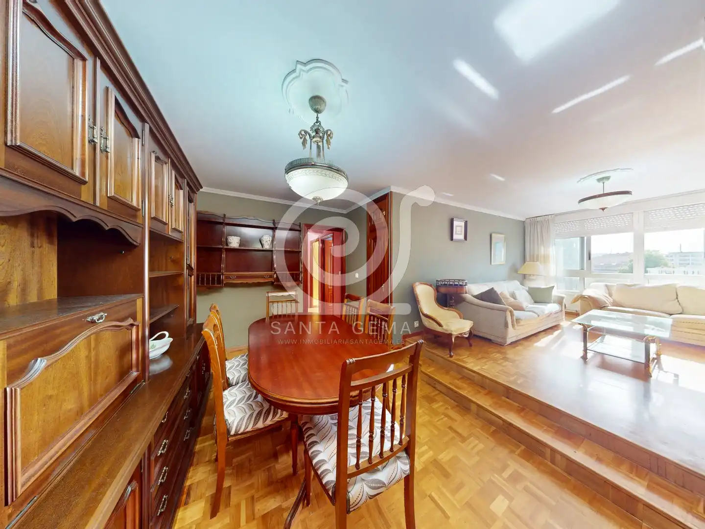Living room of Flat for sale in A Coruña Capital   with Heating, Storage room and Furnished