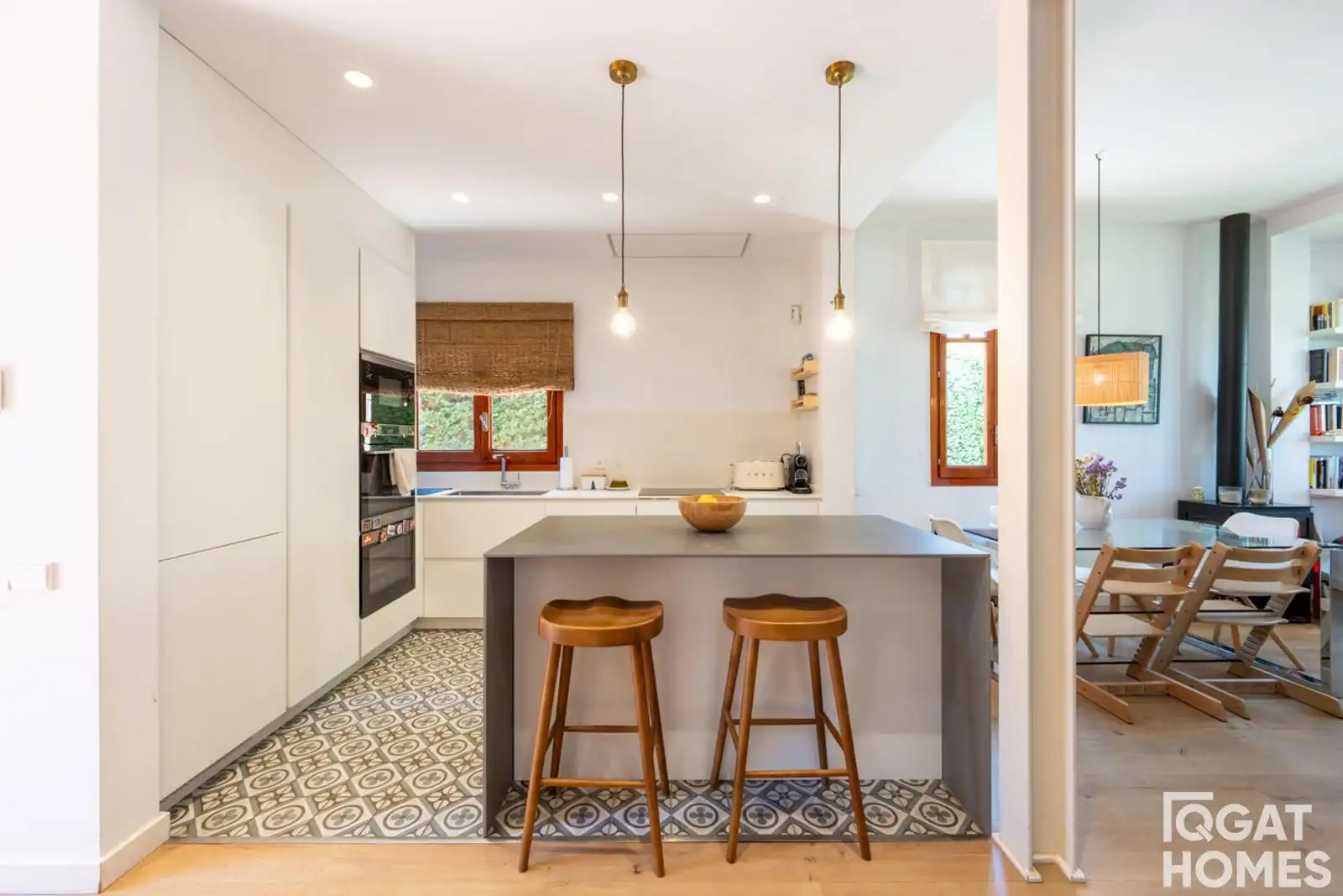 Kitchen of Detached homes for sale in Sant Cugat del Vallès  with Air Conditioner, Heating and Terrace
