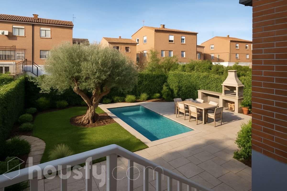 Terrace of House or chalet for sale in Santa Olalla  with Air Conditioner, Heating and Private garden