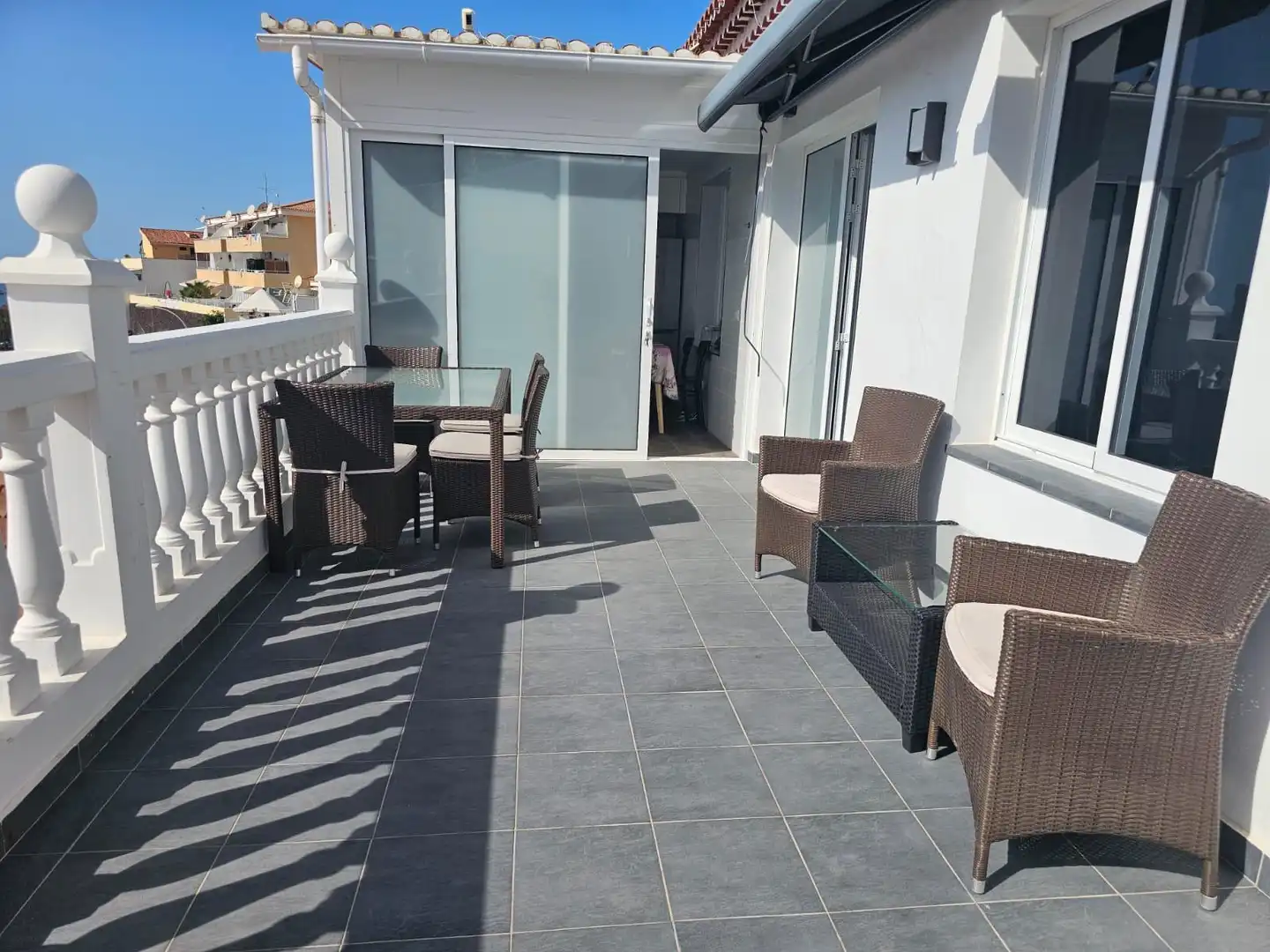 Terrasse von Wohnung zur Miete in Adeje mit Terrasse, Möbliert und Ofen
