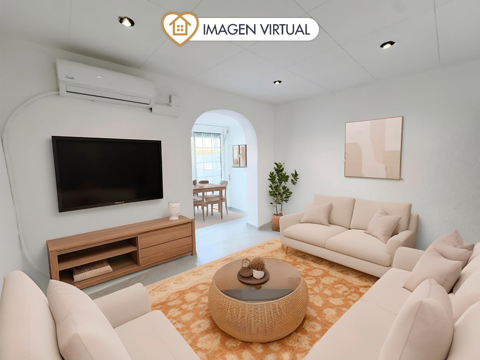 Living room of Flat for sale in Sant Boi de Llobregat  with Air Conditioner, Heating and Terrace