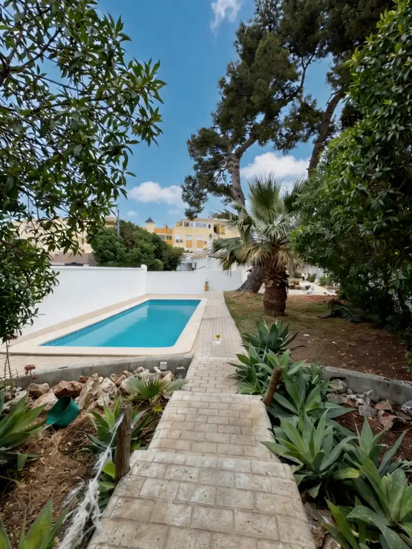 Piscina de Casa o xalet de lloguer en Dénia amb Aire condicionat, Calefacció i Jardí privat