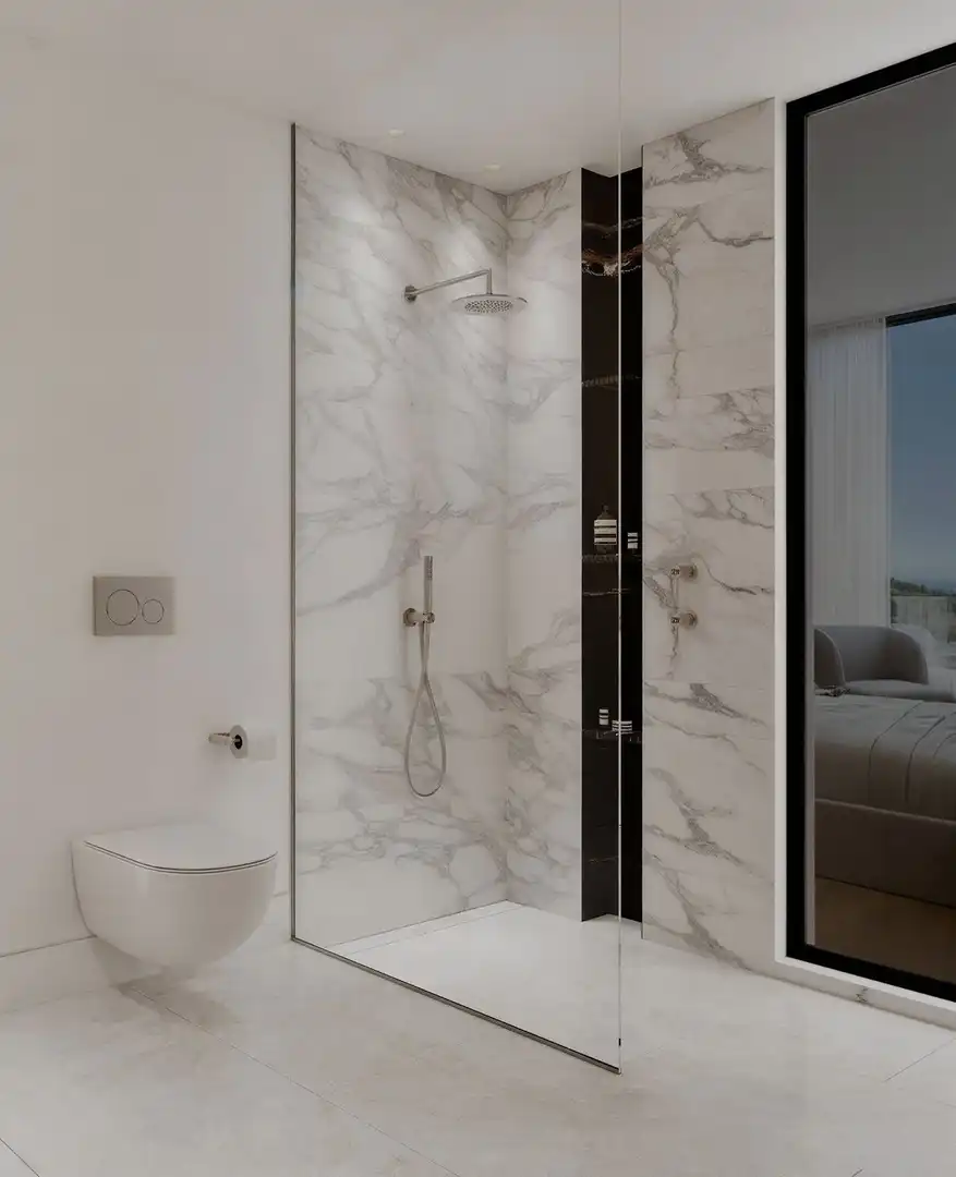 Bany de Casa o xalet en venda en Marbella amb Aire condicionat, Jardí privat i Terrassa