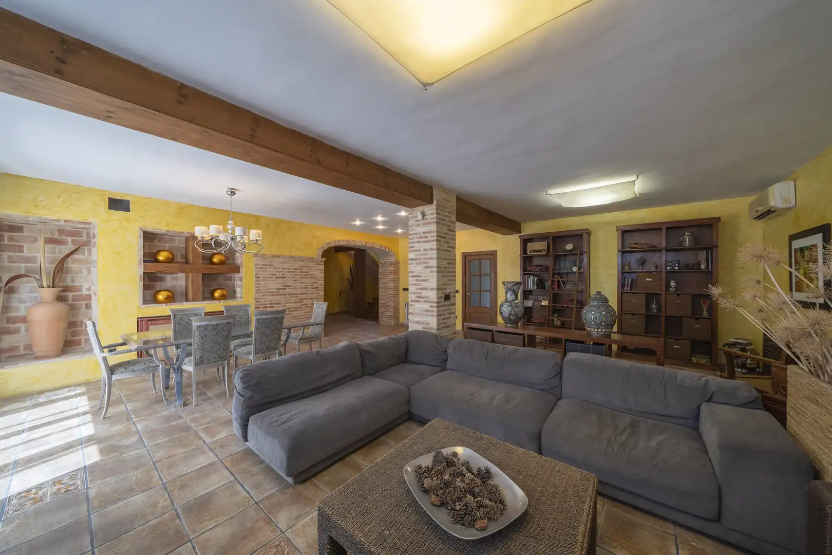 Sala de estar de Finca rústica en venta en Náquera con Aire acondicionado, Calefacción y Terraza