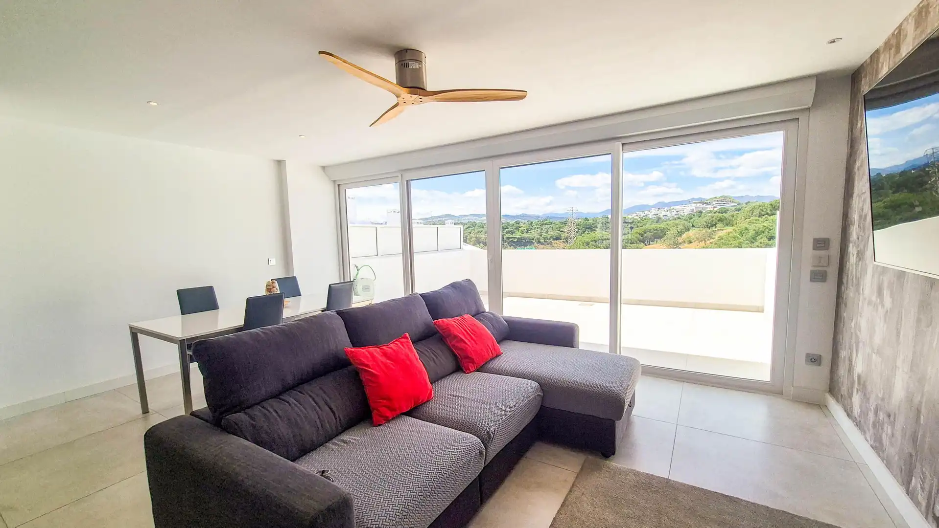 Living room of Detached homes for sale in Mijas  with Community pool