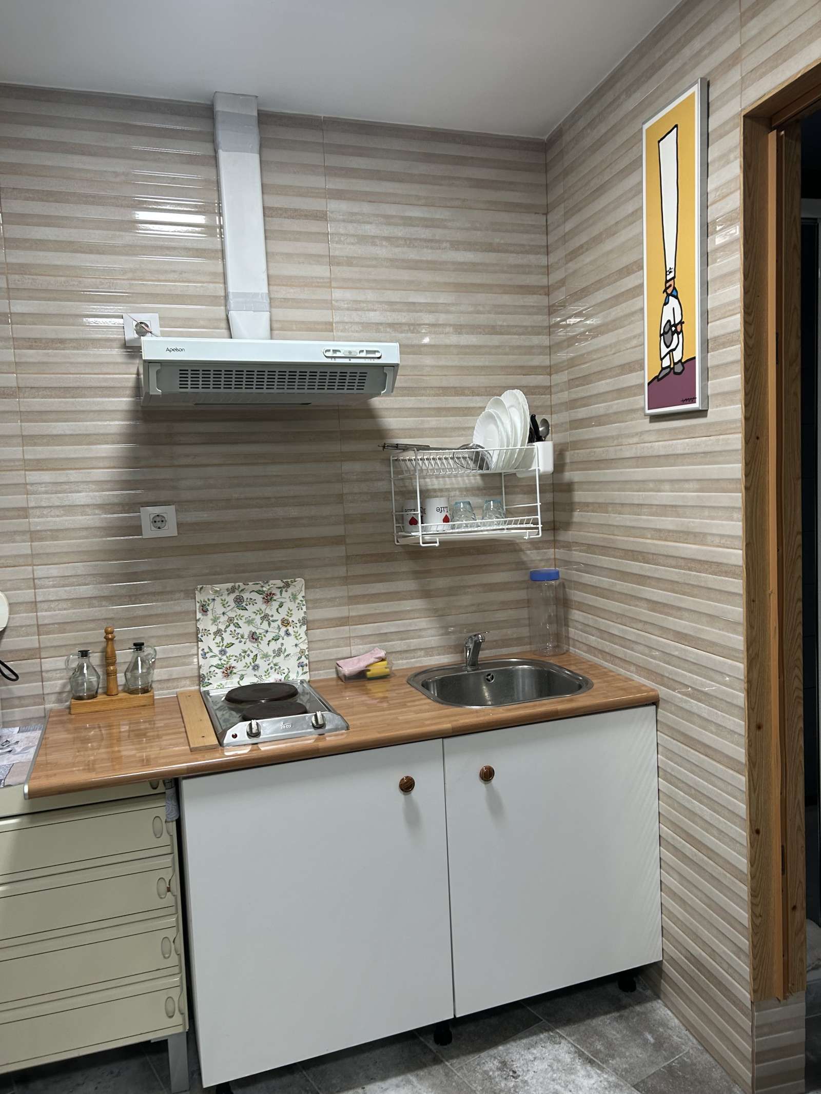 Kitchen of Study to share in L'Hospitalet de Llobregat  with Air Conditioner, Heating and Terrace