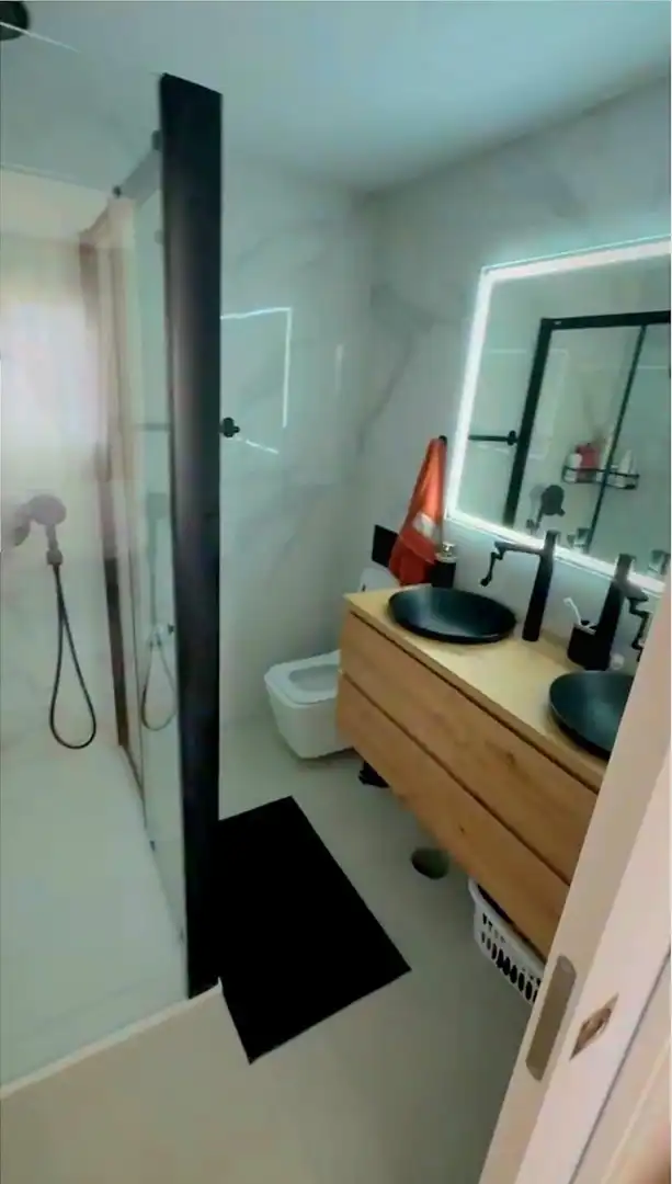 Bathroom of Detached homes for rent in Mutxamel  with Air Conditioner, Private garden and Parquet flooring