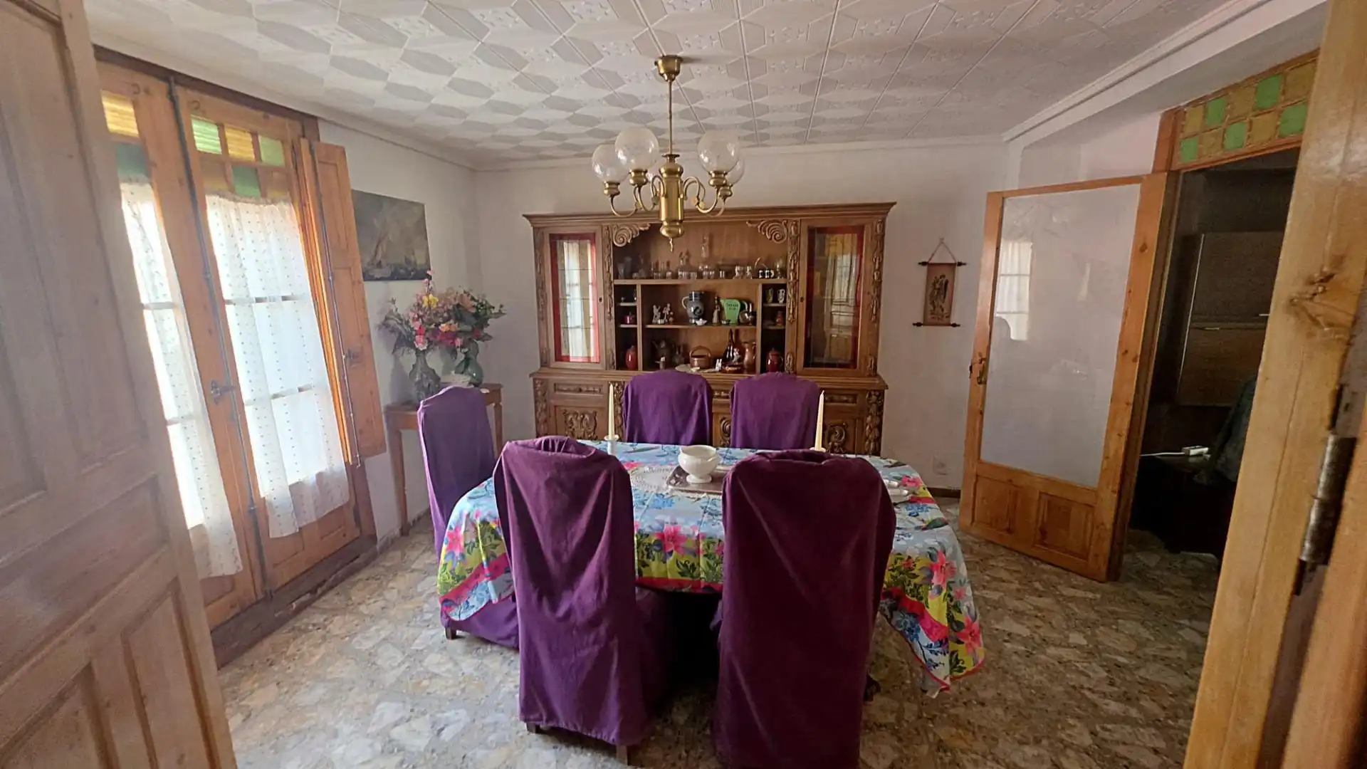 Menjador de Casa o xalet en venda en Cariñena amb Terrassa i Balcó