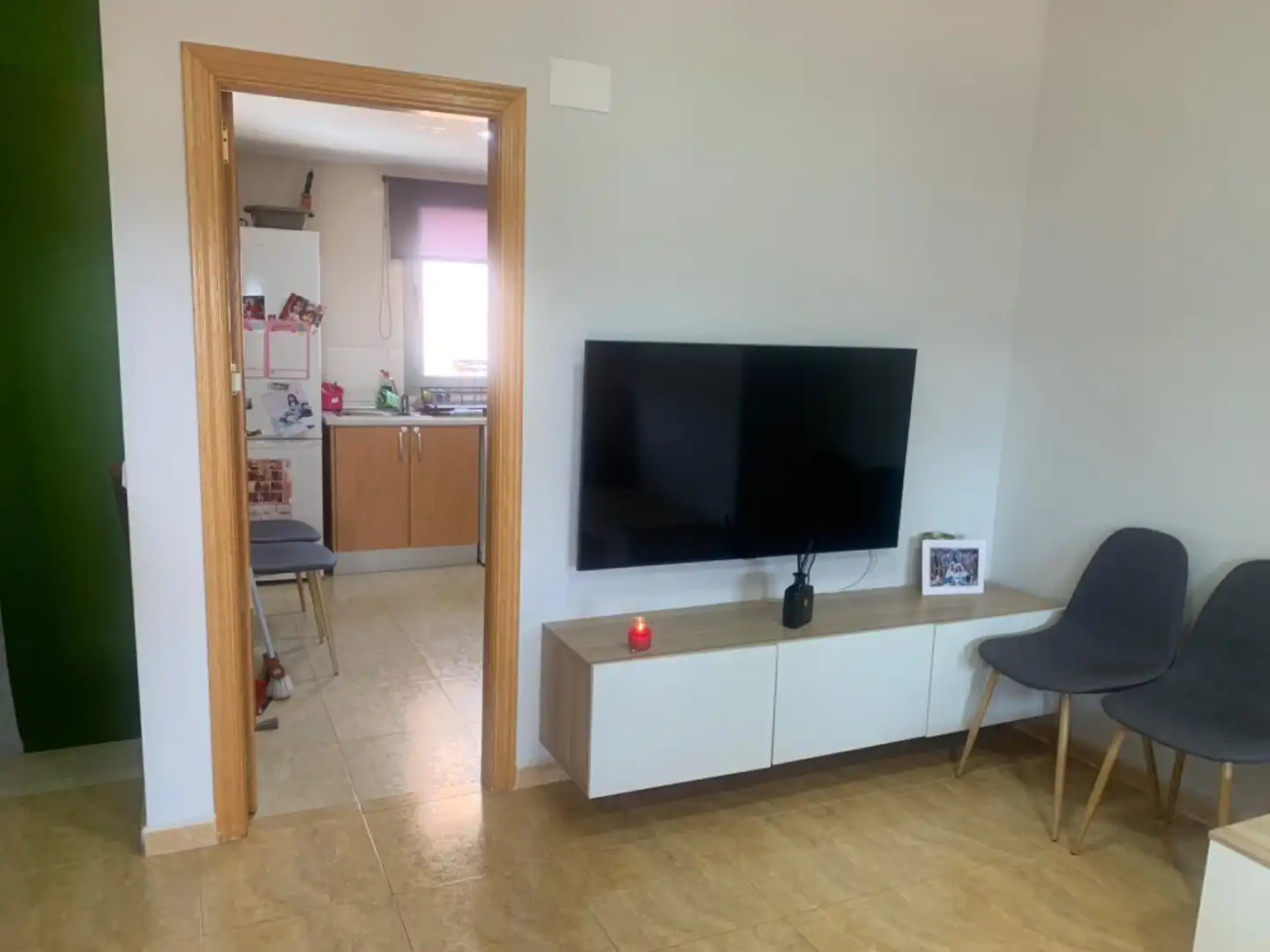 Sala d'estar de Àtic en venda en Murcia amb Aire condicionat, Terrassa i Moblat