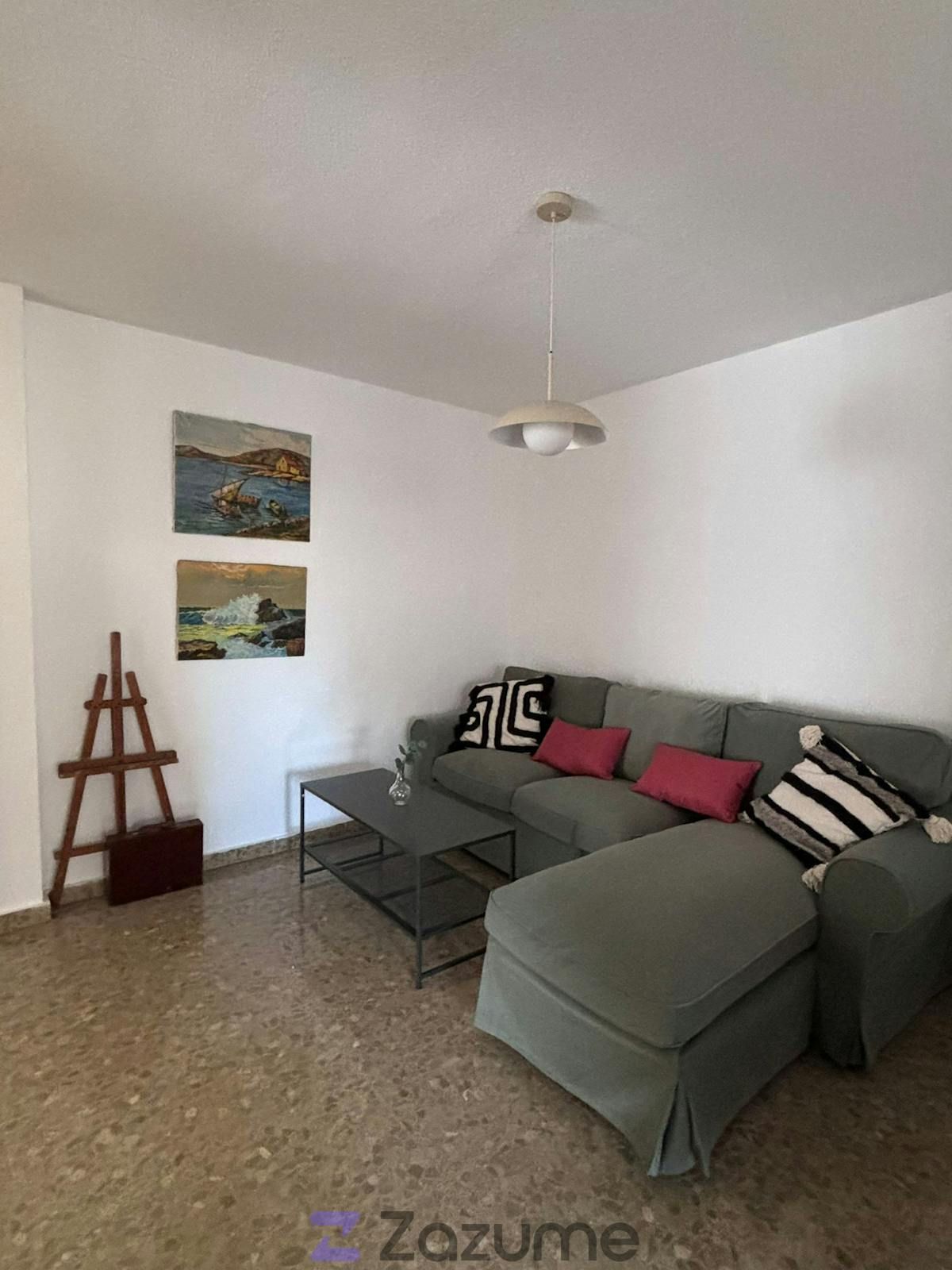 Sala d'estar de Pis de lloguer en Málaga Capital amb Terrassa, Moblat i Forn