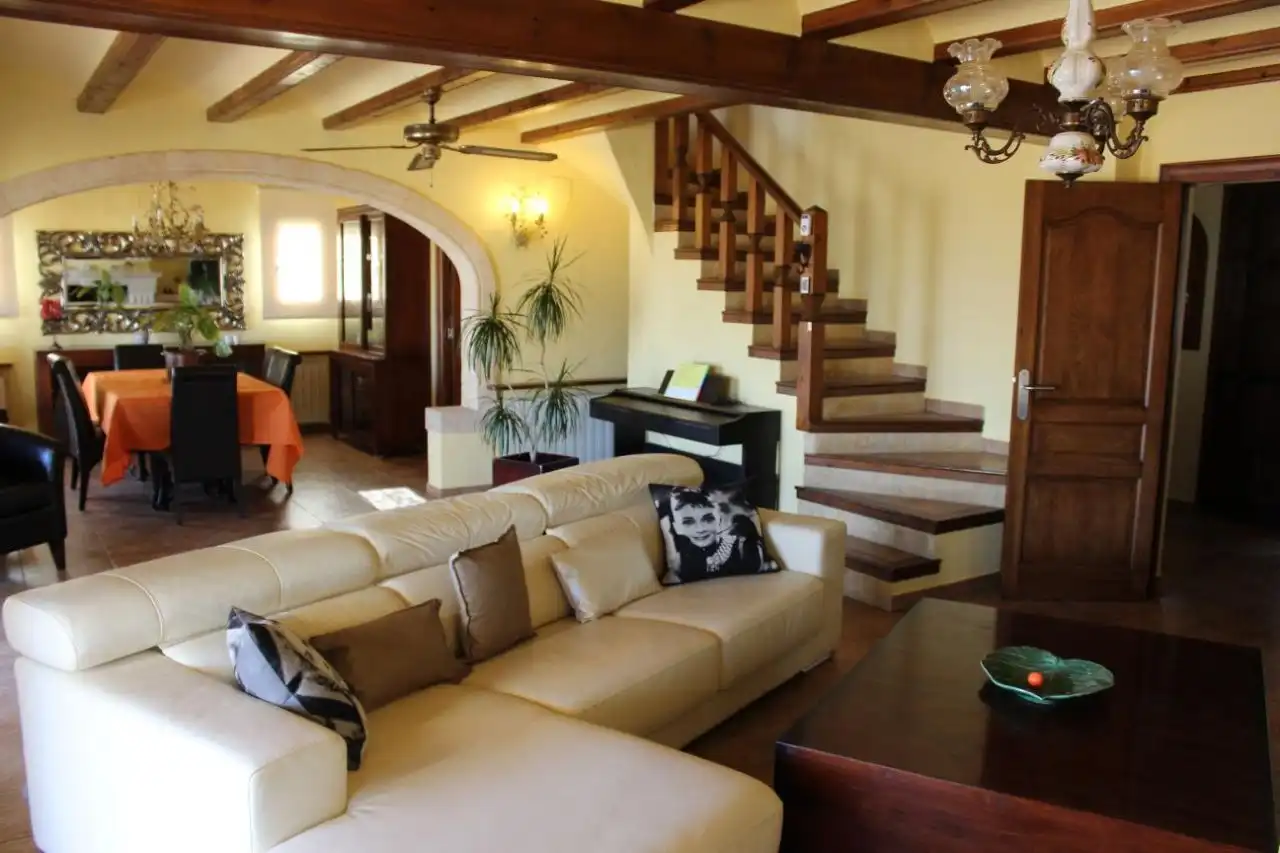 Living room of Houses for sale in Jávea / Xàbia  with Air Conditioner, Heating and Private garden