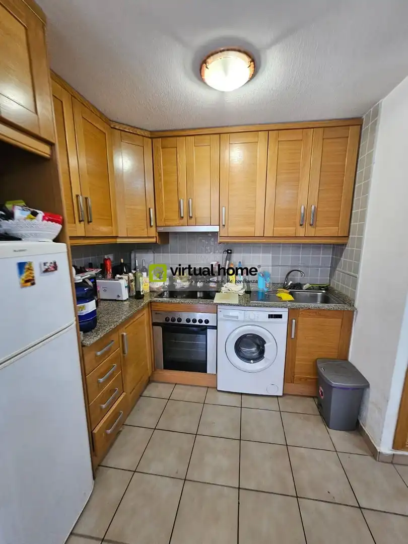 Kitchen of Flat for sale in Benimantell  with Air Conditioner, Terrace and Furnished