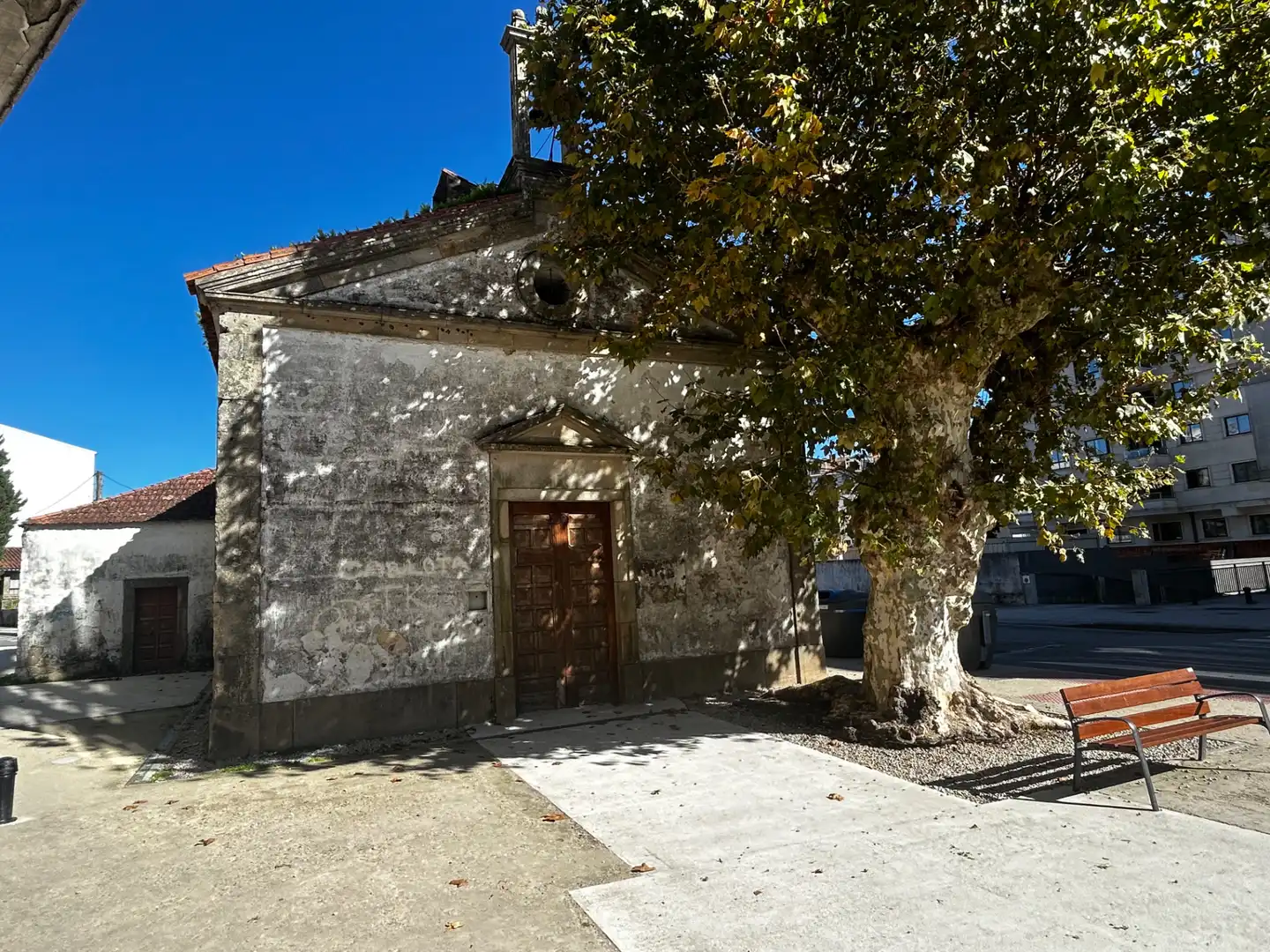 Vista exterior de Casa o chalet en venta en Vilagarcía de Arousa con Calefacción, Jardín privado y Parquet