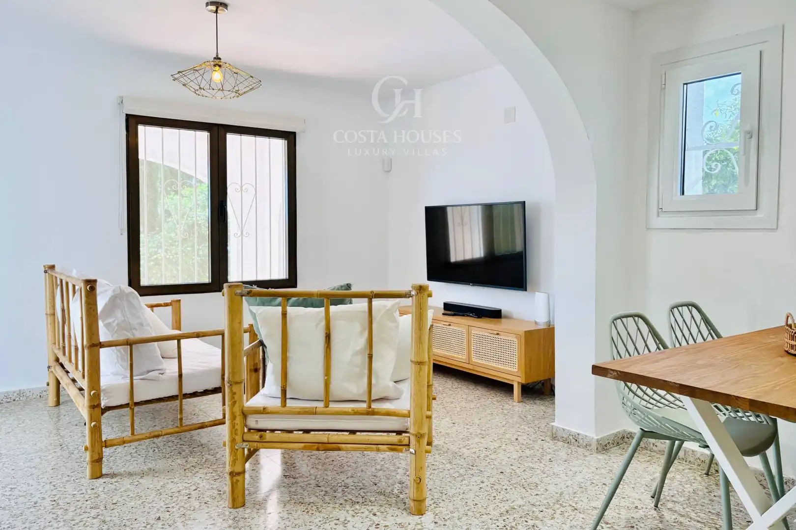 Sala de estar de Casa o chalet en venta en Benissa con Aire acondicionado, Calefacción y Jardín privado