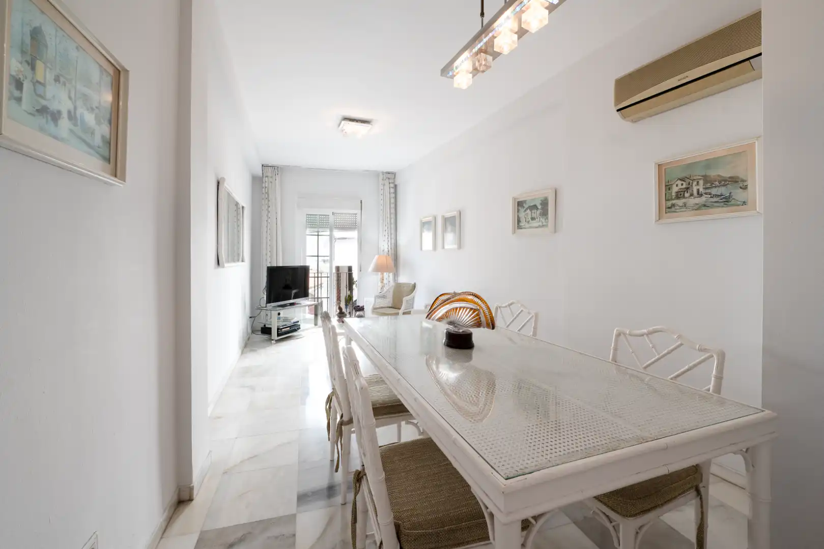 Dining room of Apartments for sale in Marbella  with Air Conditioner, Terrace and Furnished
