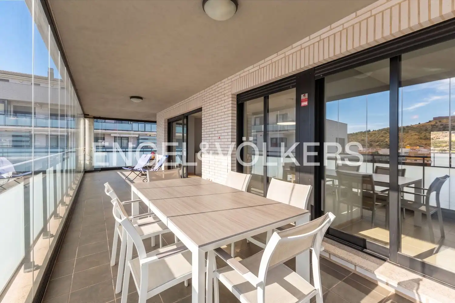 Terrasse von Wohnung zur Miete in Sagunto / Sagunt mit Klimaanlage, Heizung und Privatgarten