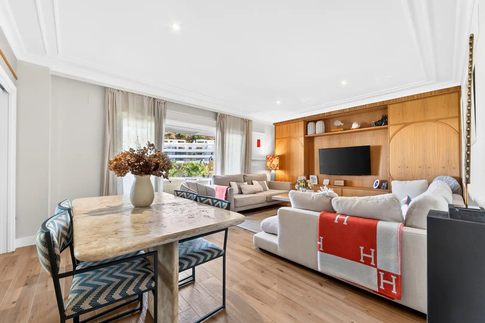 Sala de estar de Apartamento en venta en Málaga con Aire acondicionado, Terraza y Piscina