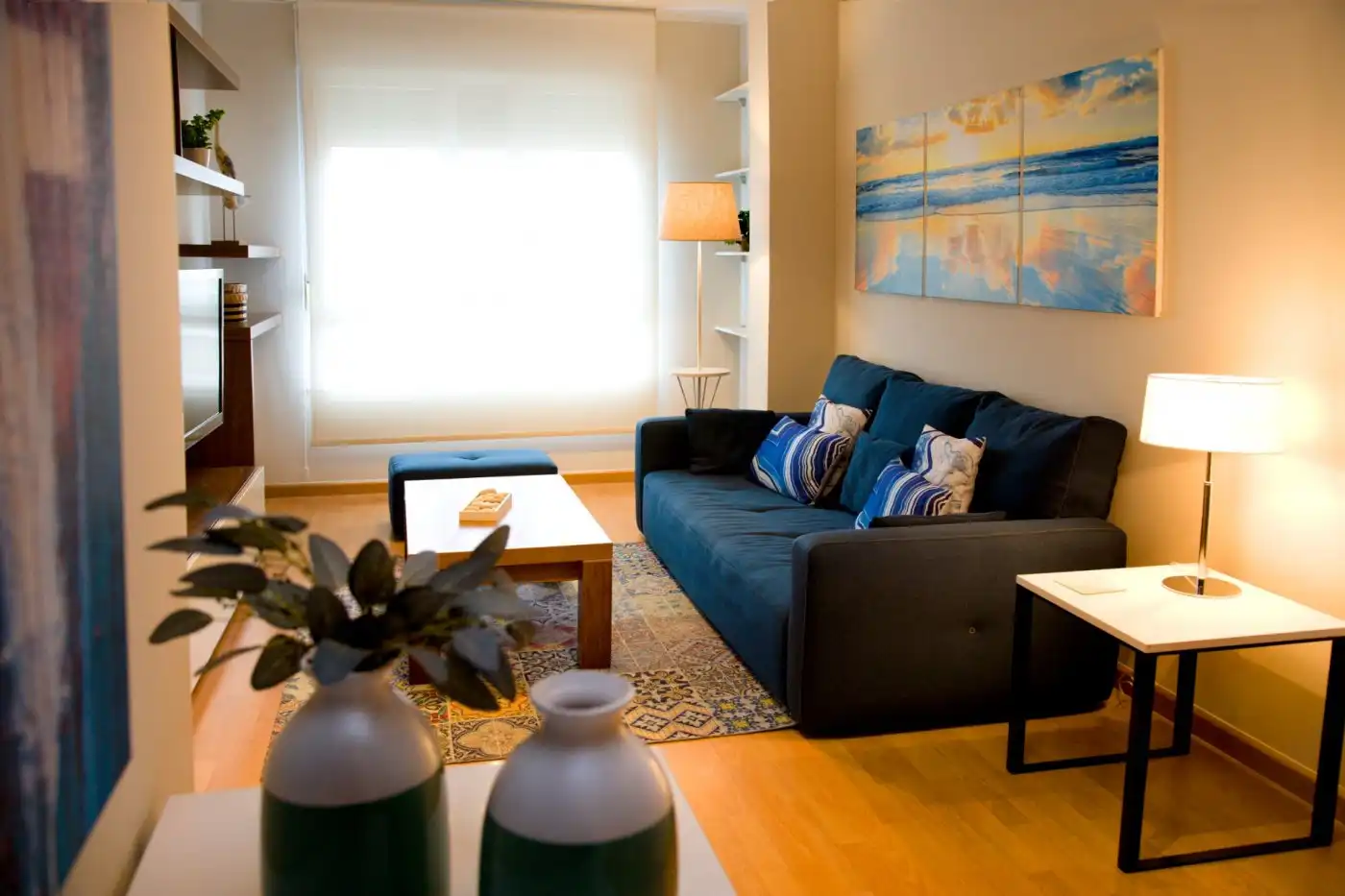 Living room of Flat for rent in Cuatro Vientos