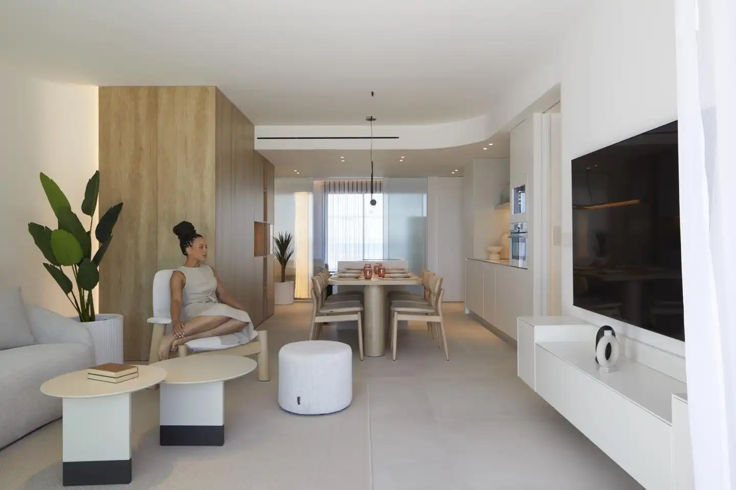 Sala de estar de Apartamento en venta en La Manga del Mar Menor con Aire acondicionado, Calefacción y Jardín privado