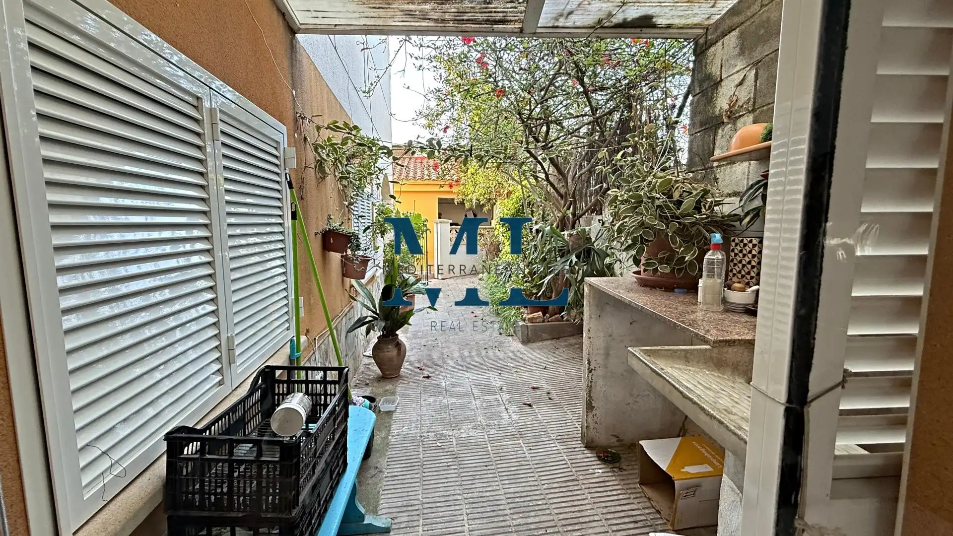 Terrassa de Casa o xalet en venda en Vilanova i la Geltrú amb Calefacció, Jardí privat i Piscina