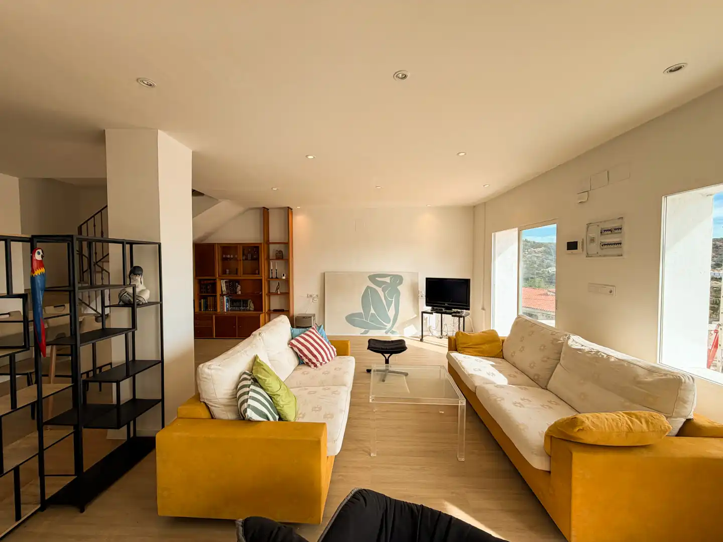 Wohnzimmer von Haus oder Chalet zum Verkauf in Gilet mit Heizung, Parkett und Terrasse