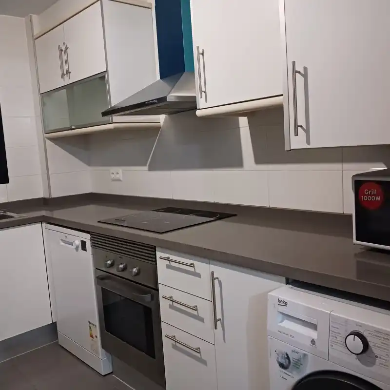 Kitchen of Flat for rent in La Font d'en Carròs  with Air Conditioner, Furnished and Balcony