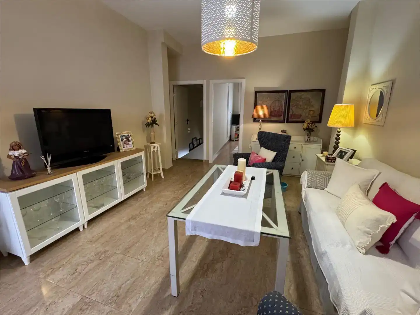Sala d'estar de Apartament en venda en Espiel amb Aire condicionat i Moblat