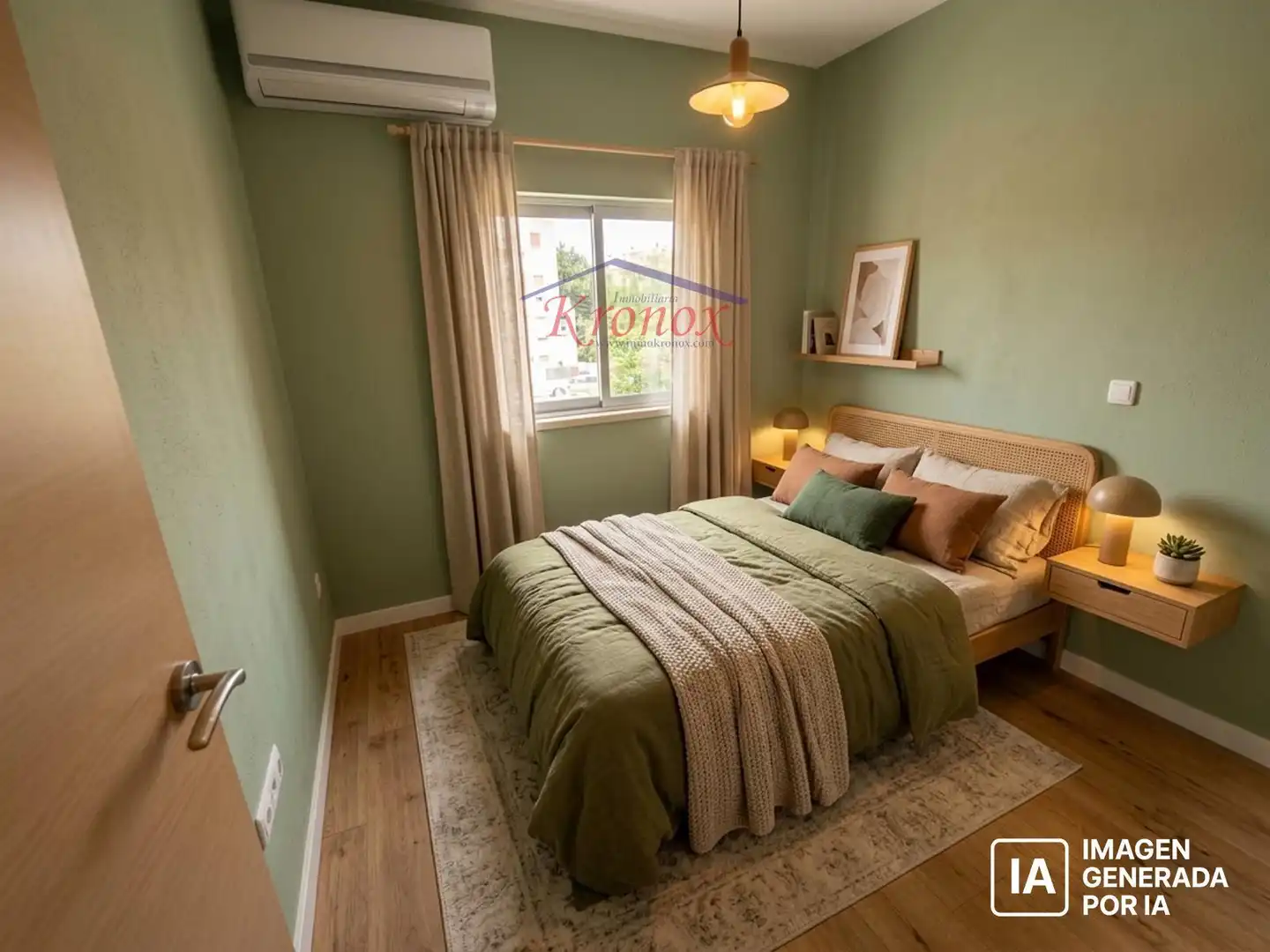 Schlafzimmer von Wohnung zum Verkauf in Madrid mit Klimaanlage und Heizung