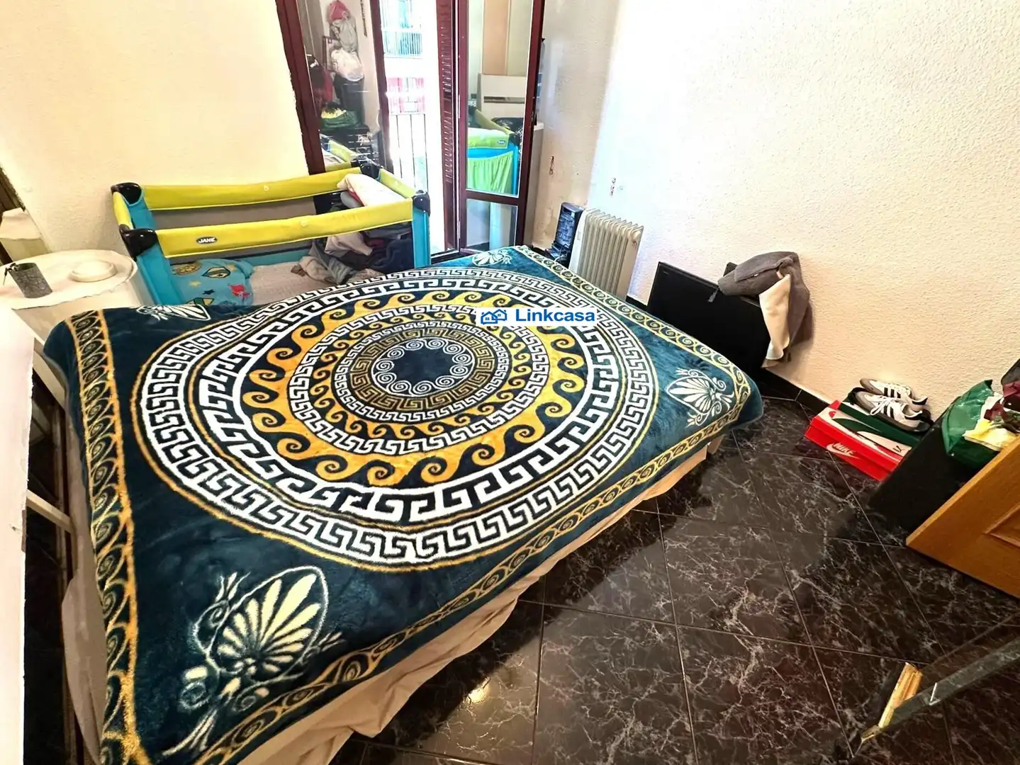 Bedroom of Flat for sale in Madrid  with Balcony