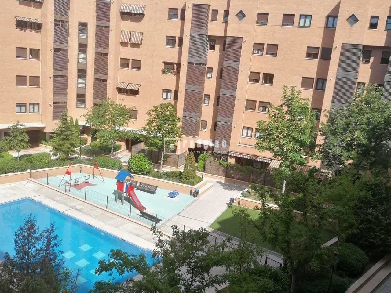 Exterior view of Flat for sale in  Madrid Capital  with Heating and Swimming Pool