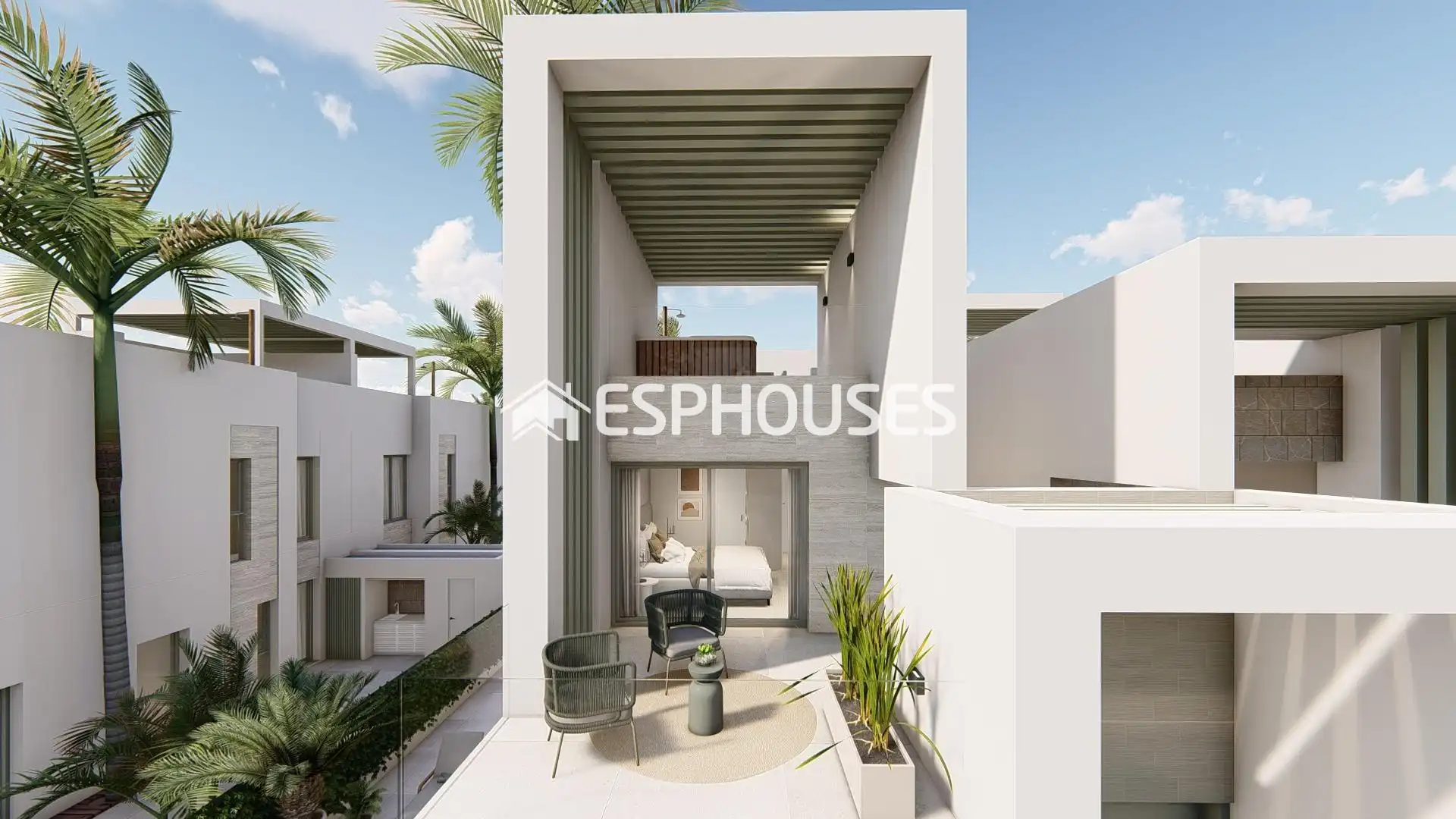Terraced house with pool for sale in Rojales