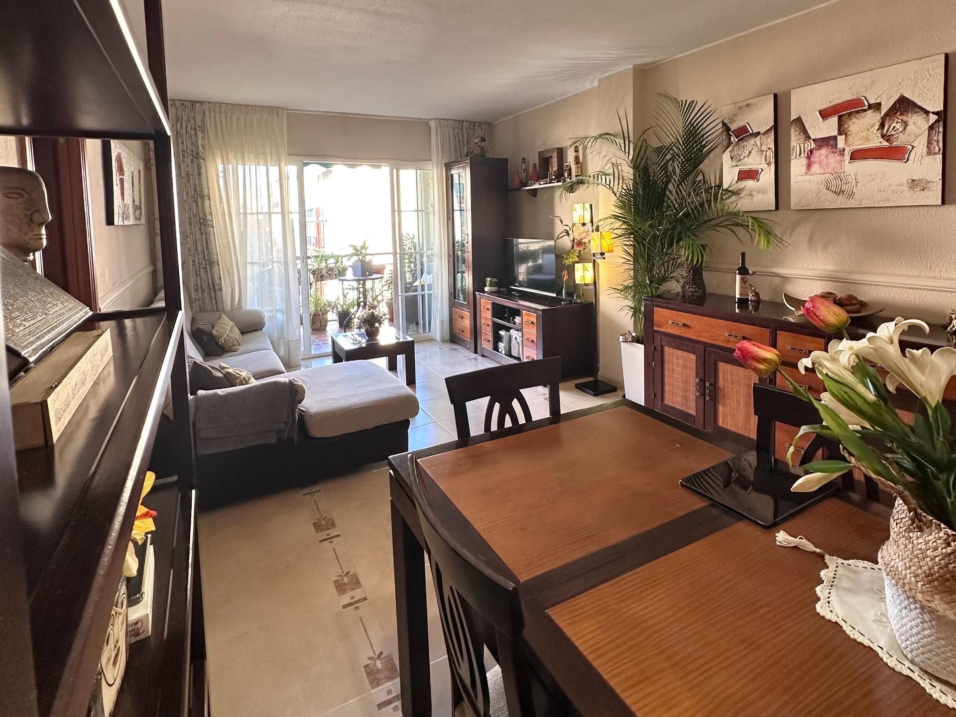 Living room of Flat for sale in Málaga Capital  with Air Conditioner, Private garden and Terrace