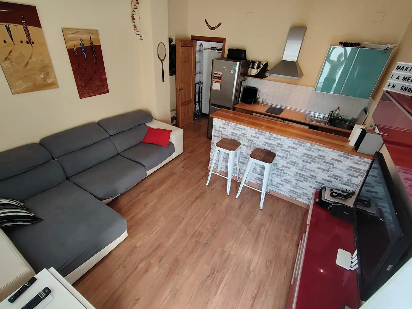 Sala de estar de Casa adosada en venta en Málaga con Aire acondicionado, Jardín privado y Trastero