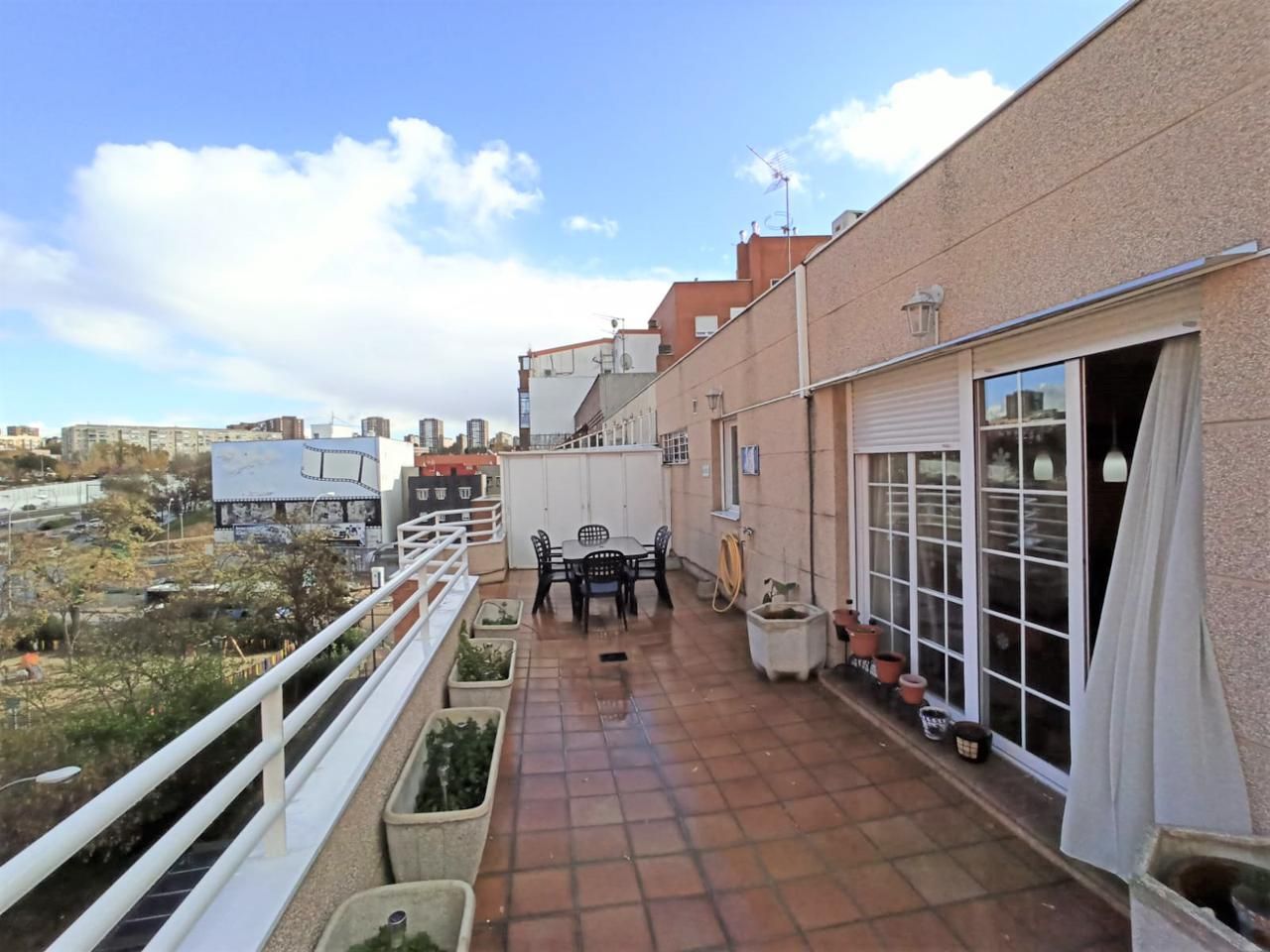 Terrace of Attic to rent in  Madrid Capital  with Air Conditioner, Heating and Parquet flooring