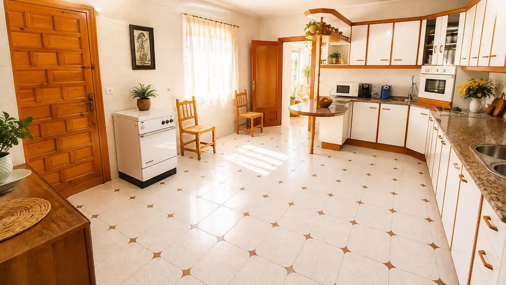 Kitchen of Houses for sale in Fuente Álamo de Murcia  with Air Conditioner, Private garden and Terrace