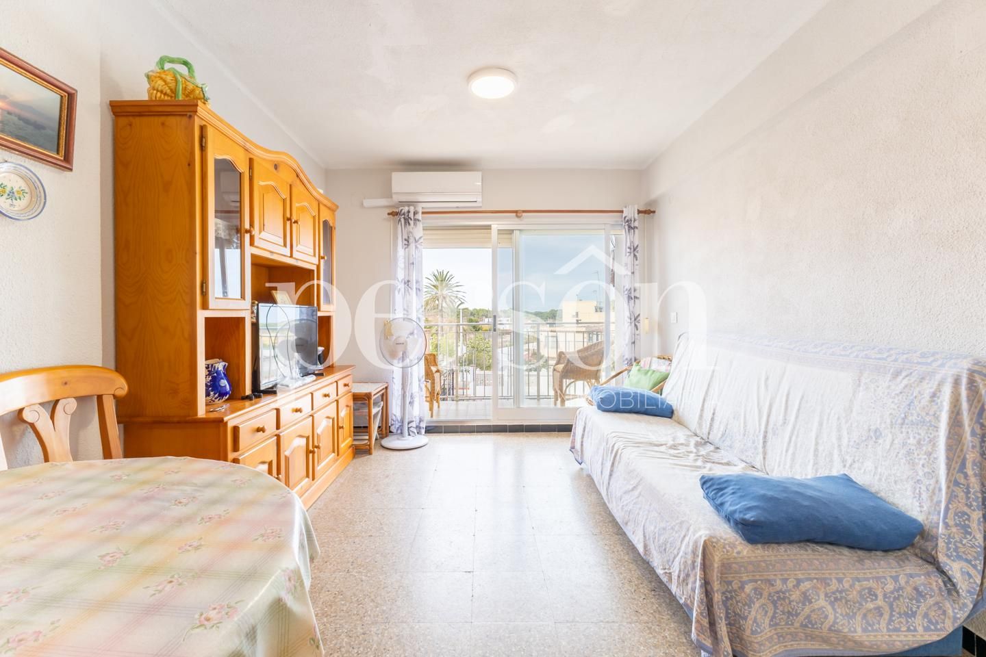 Bedroom of Flat for sale in  Valencia Capital  with Air Conditioner, Furnished and Balcony