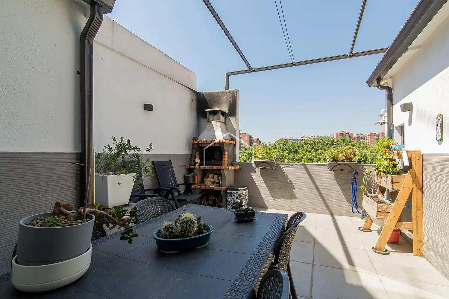 Terrace of Flat for sale in Badalona  with Heating, Parquet flooring and Furnished