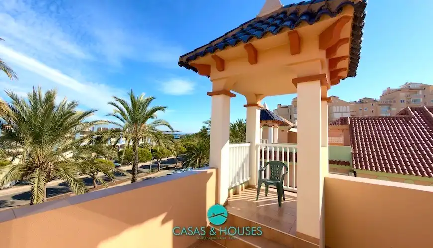 Exterior view of Detached homes for sale in La Manga del Mar Menor  with Air Conditioner, Heating and Private garden