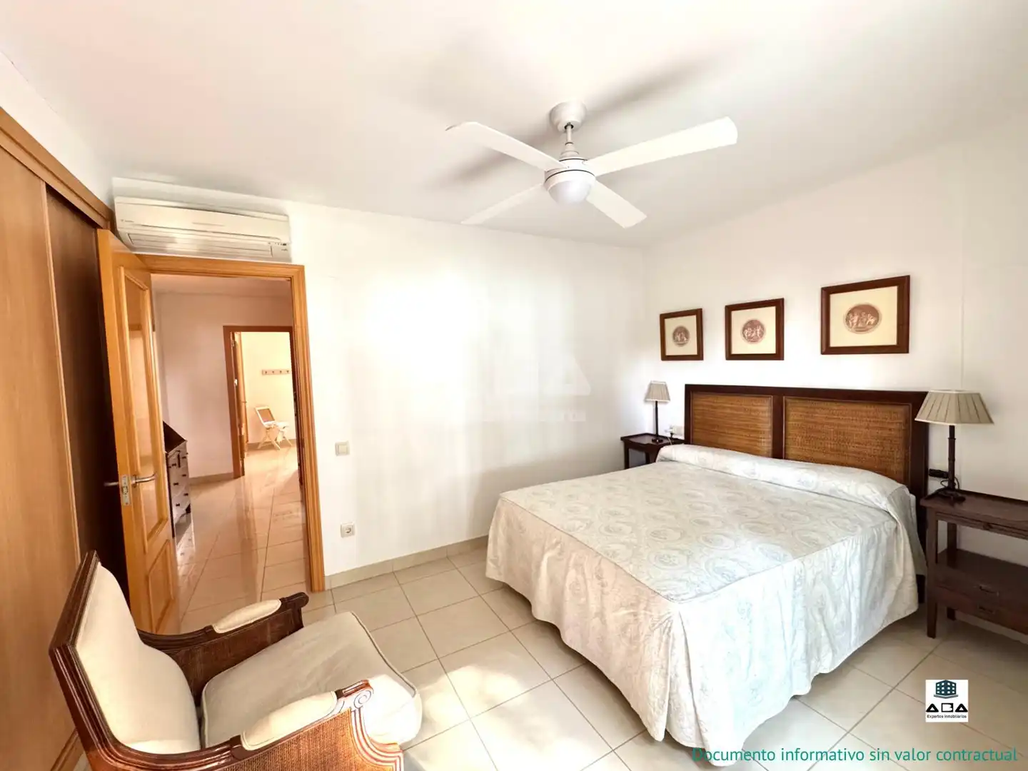 Schlafzimmer von Einfamilien-Reihenhaus zum Verkauf in Alcalà de Xivert mit Klimaanlage, Privatgarten und Terrasse