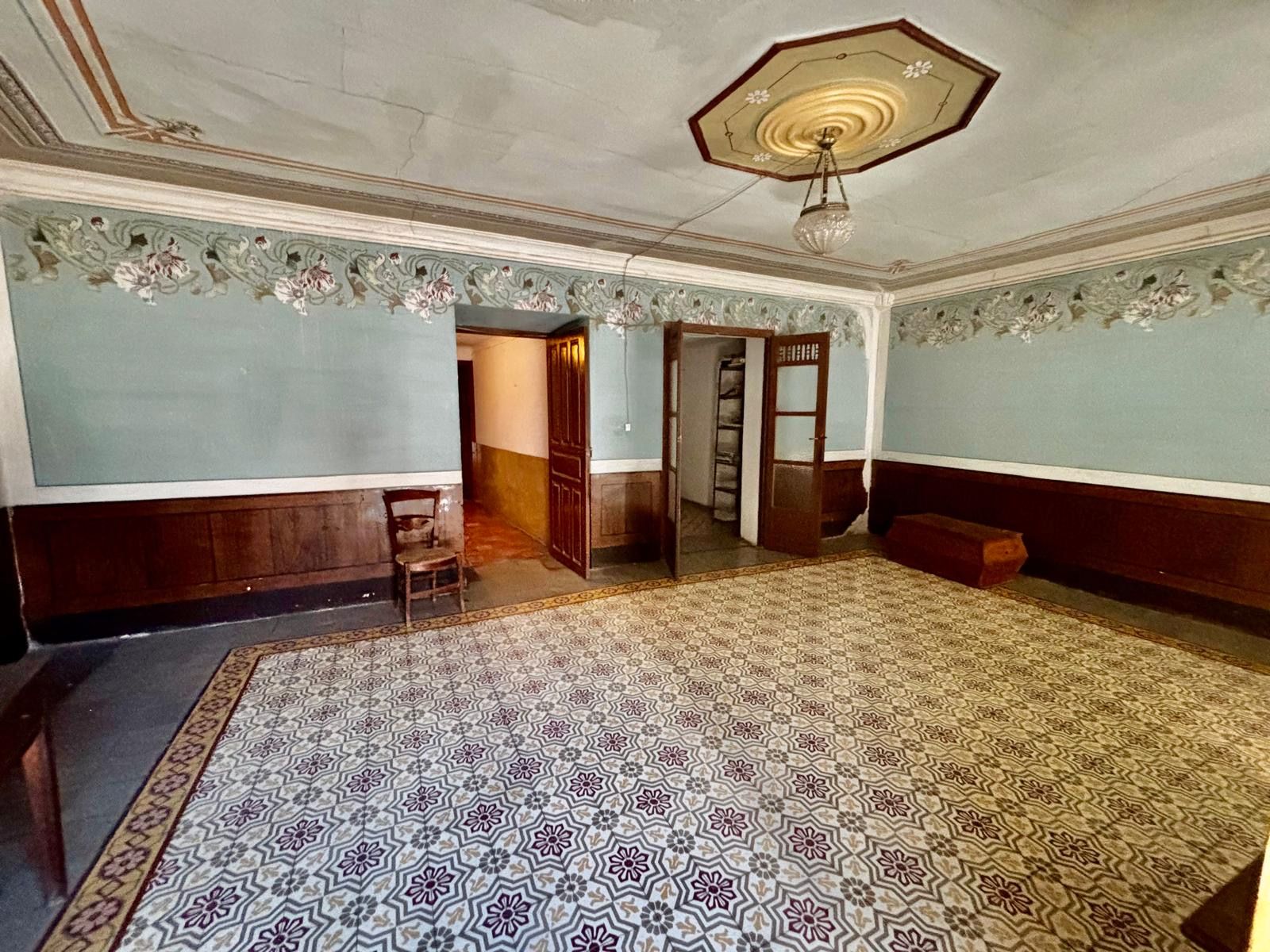 Sala d'estar de Casa o xalet en venda en Mas de las Matas amb Jardí privat i Moblat