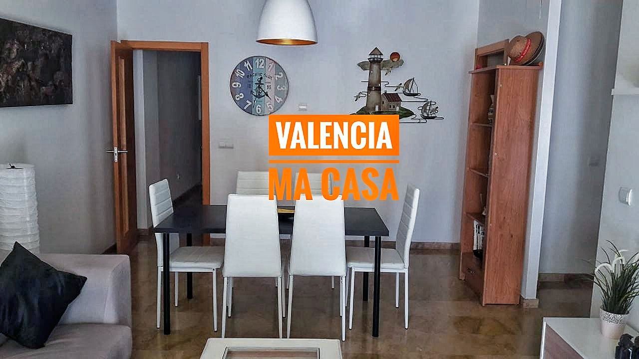 Menjador de Pis de lloguer en  Valencia Capital amb Aire condicionat, Calefacció i Moblat