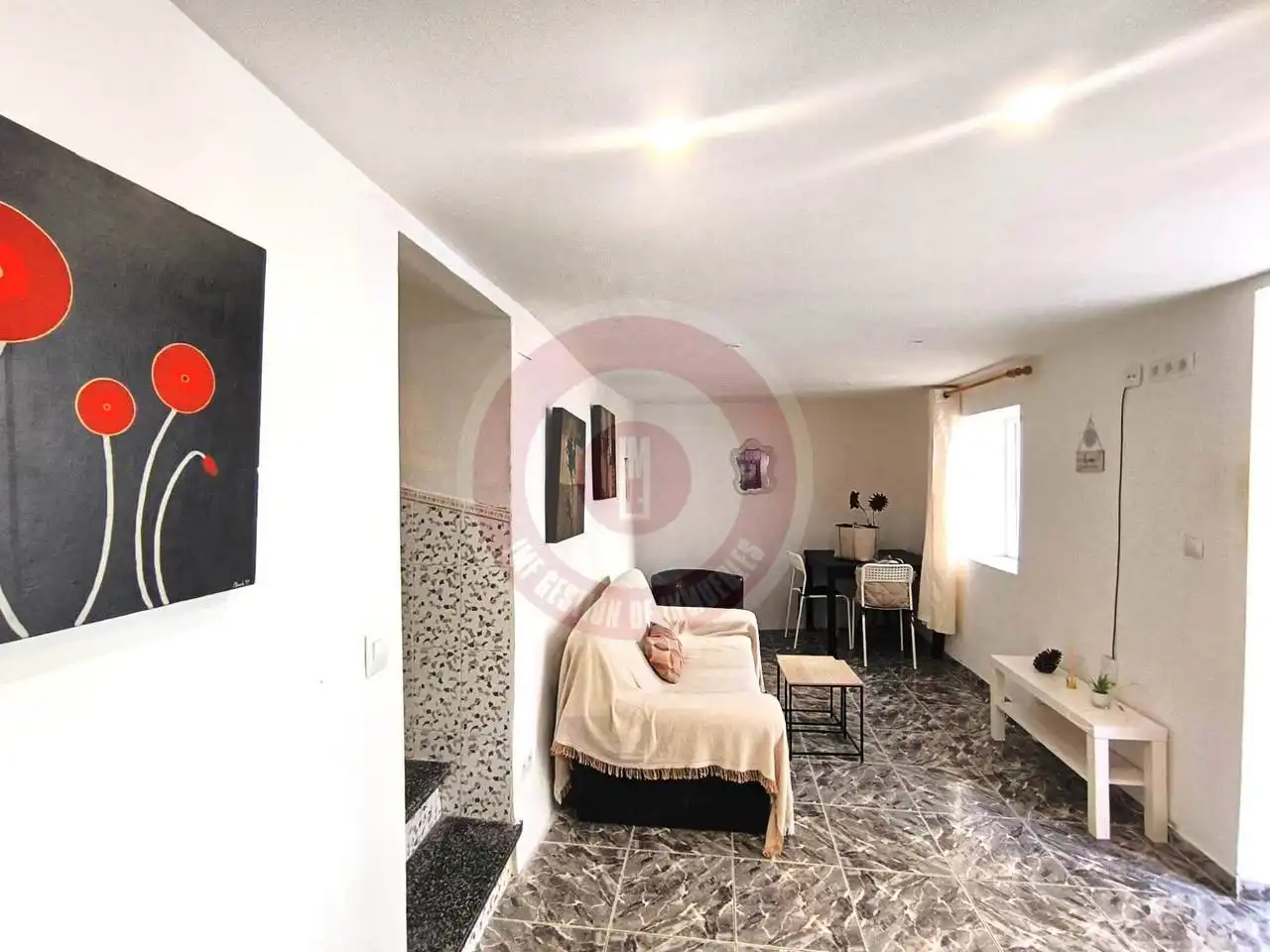 Sala de estar de Casa adosada en venta en Torrox con Terraza y Amueblado