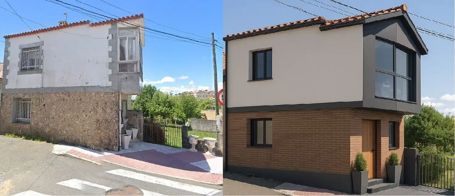Vista exterior de Casa o xalet en venda en Forcarei amb Terrassa